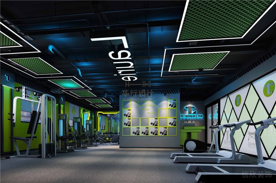 羅力健身會(huì)所裝修設(shè)計(jì)_器械區(qū)