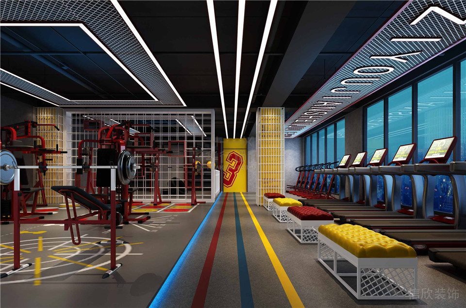 健身房裝修設(shè)計鄭州華武道-跑步區(qū) 健身房裝修設(shè)計鄭州華武道-跑步區(qū)
