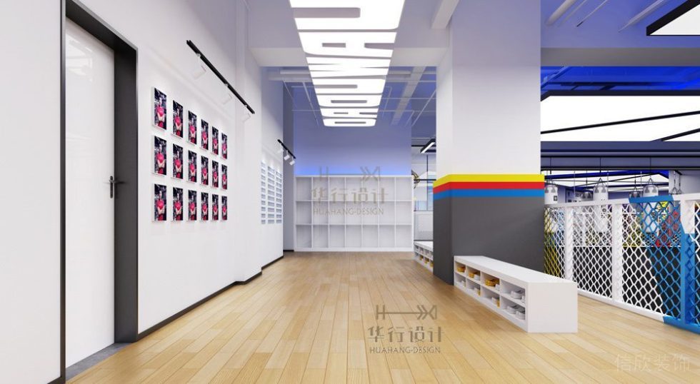 華武道東門店健身房裝飾設(shè)計(jì)_戶外休息區(qū)