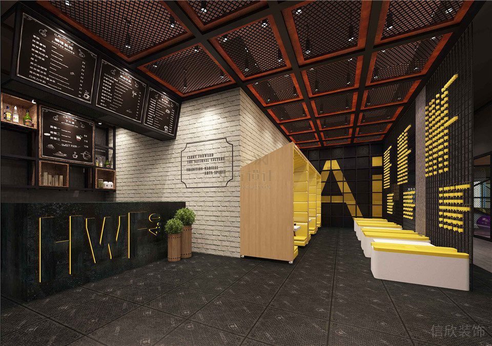 華武決東門店深圳健身房裝修設(shè)計_吧臺 華武決東門店深圳健身房裝修設(shè)計_吧臺