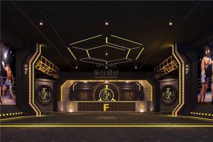 木質暗色前臺區(qū)裝修設計跆拳道裝修