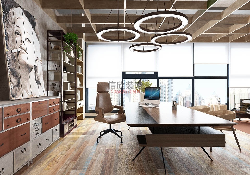 廠房裝修經(jīng)理辦公室-金盛公司