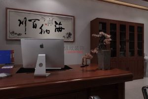 辦公室裝修-大班臺(tái)-開(kāi)源科技公司