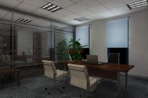 辦公室裝修-總經(jīng)理室-開(kāi)源科技公司