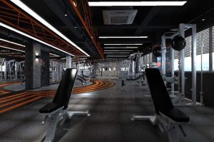工業(yè)風裝修設計健身房