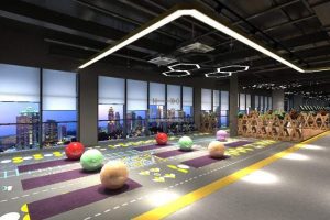 健身房裝修設計瑜伽教室工業(yè)風