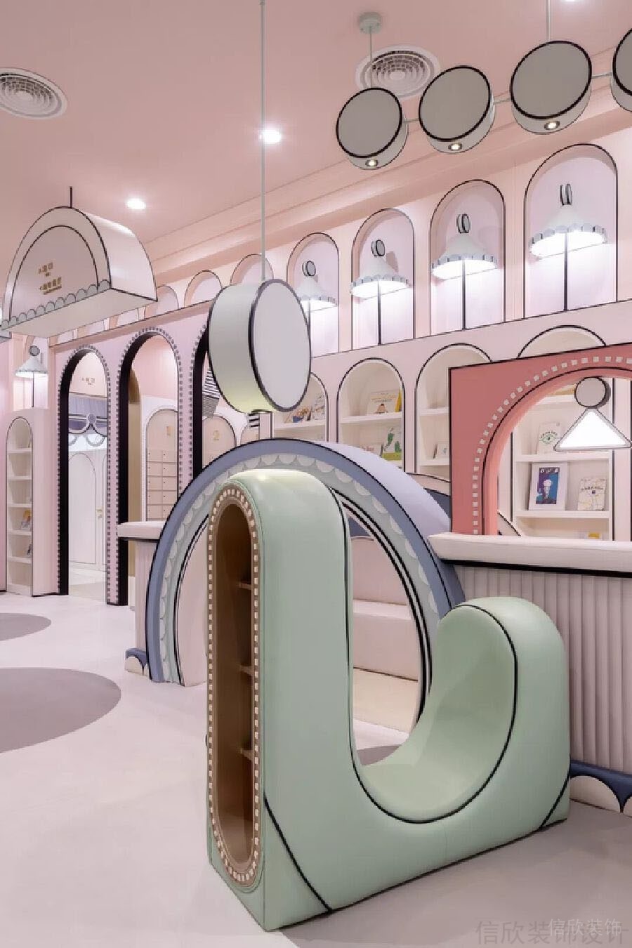 鄭州龍飛親子俱樂部裝修設(shè)計1_信欣幼兒園學(xué)校裝修設(shè)計