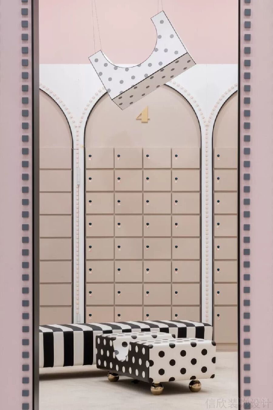 積木創(chuàng)意波點(diǎn)天花吊頂原木風(fēng)裝修設(shè)計(jì)效果圖