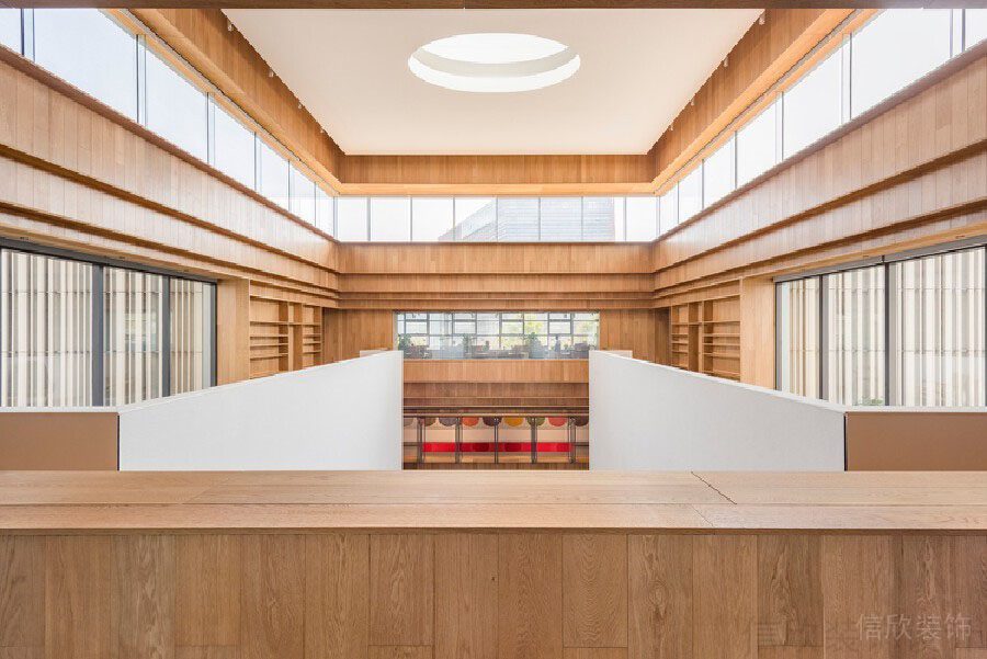 木質(zhì)天花鏤空設(shè)計(jì)環(huán)形效果圖