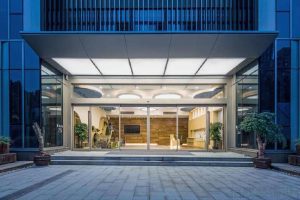 辦公樓裝修設(shè)計效果圖藍(lán)色簡約現(xiàn)代設(shè)計效果