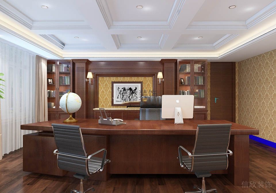 創(chuàng)意設(shè)計(jì)總裁辦公室效果圖