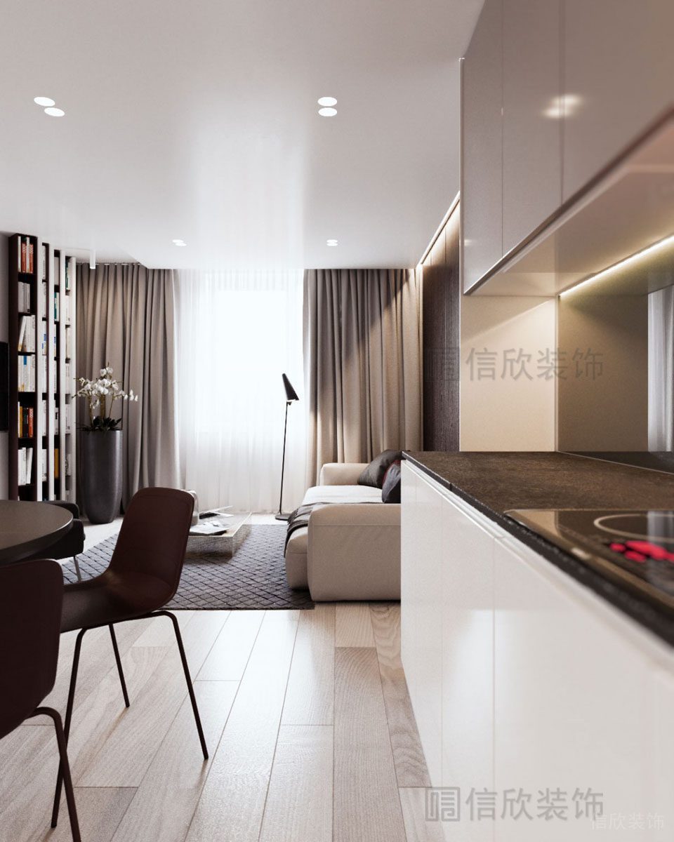 現(xiàn)代風(fēng)格客餐廳實(shí)景圖