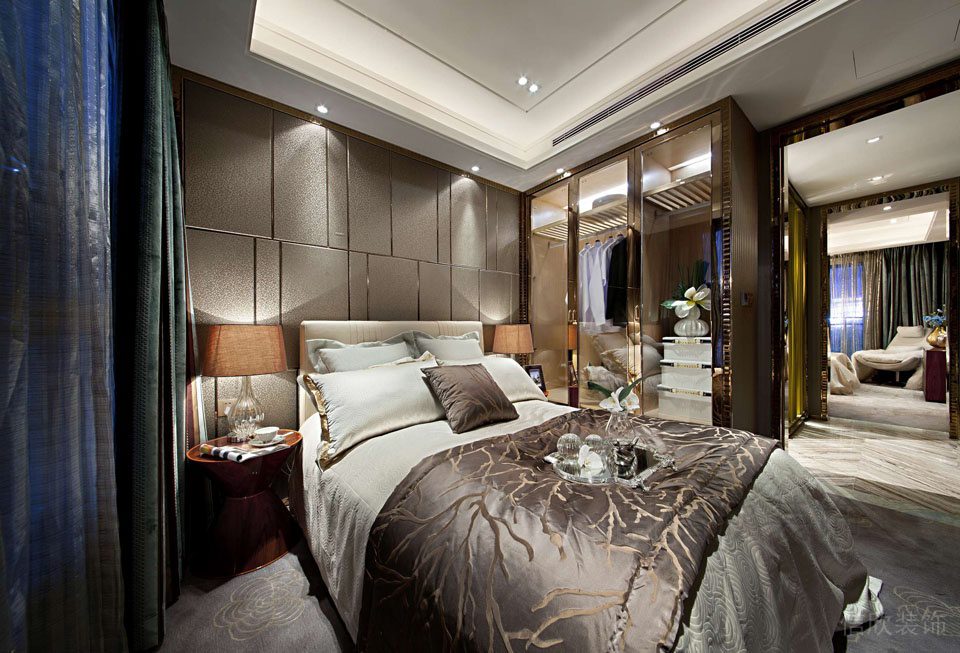 輕奢風臥室創(chuàng)意設(shè)計地毯裝修