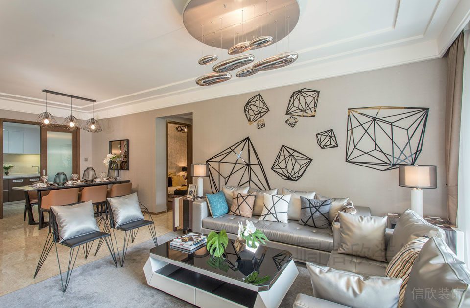 輕奢風(fēng)室內(nèi)設(shè)計大廳裝修效果