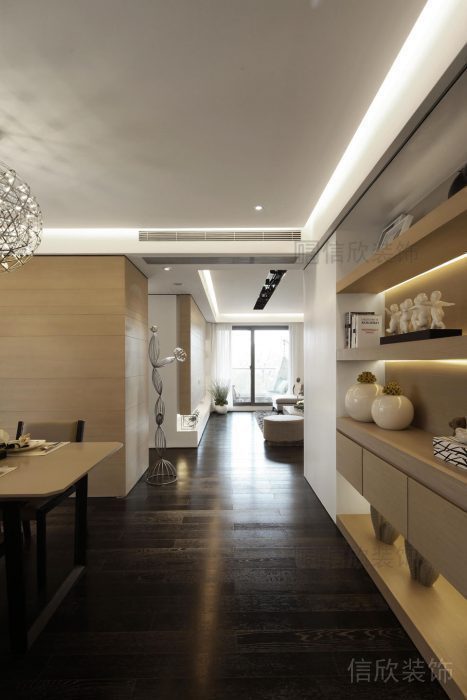 木質(zhì)地板過道設(shè)計(jì)辦公室墻柜木質(zhì)設(shè)計(jì)