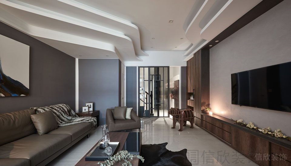 客廳多層吊頂設(shè)計(jì)圖