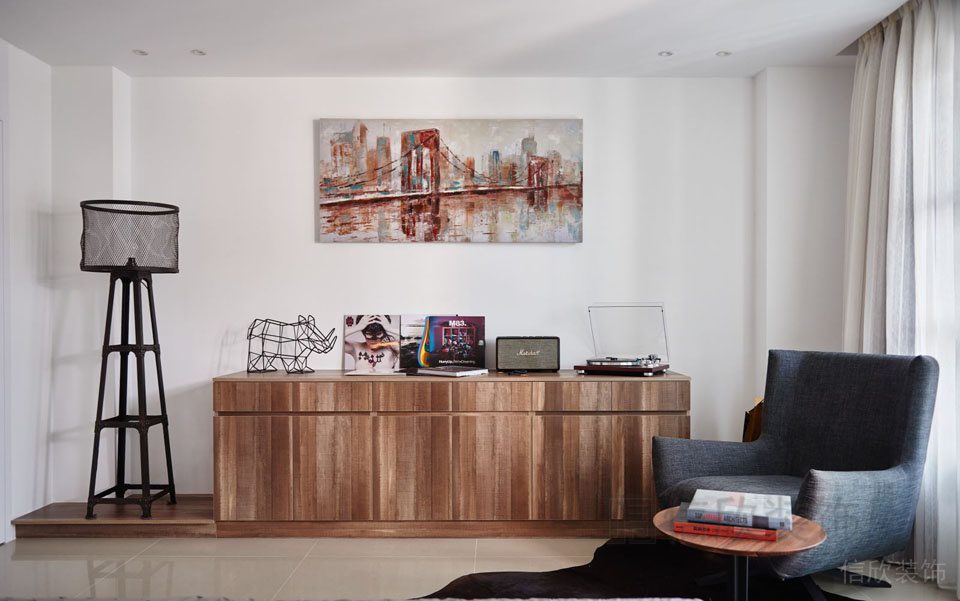 日系簡(jiǎn)約風(fēng)收納柜墻體原木風(fēng)實(shí)木創(chuàng)意大理石地板裝修效果圖