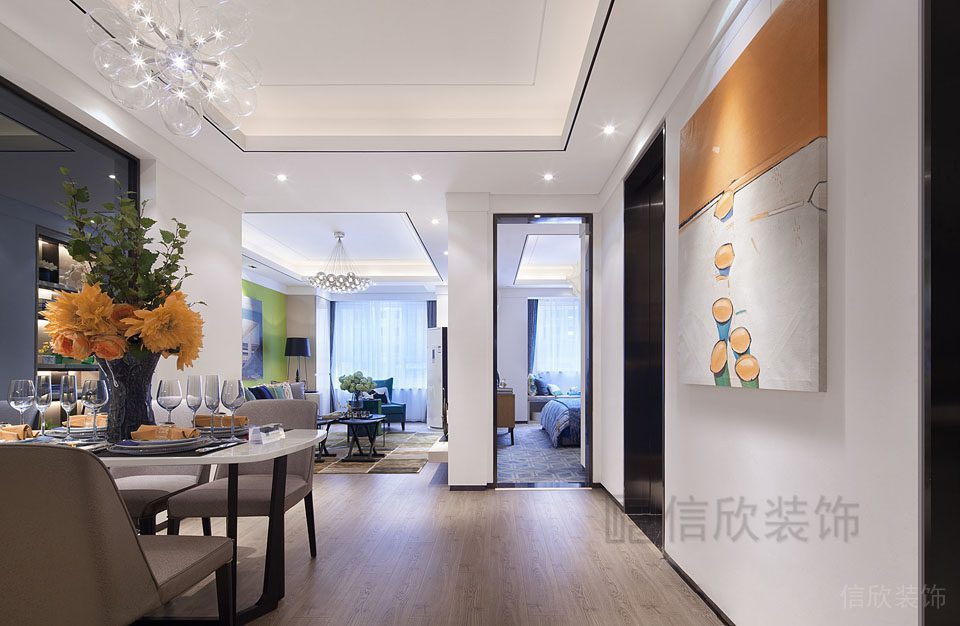 家具設(shè)計精品房裝修效果圖就餐區(qū)天華水晶吊頂天花創(chuàng)意設(shè)計圖