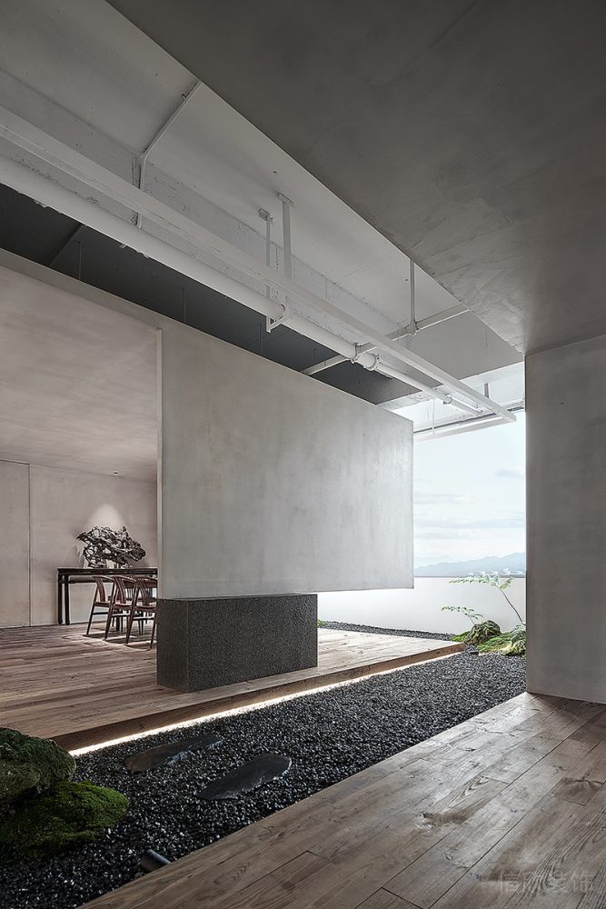 工業(yè)風(fēng)裝修效果圖機(jī)構(gòu)裝修鵝軟石地板效果圖