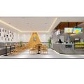 福田餐廳裝修奶茶店設(shè)計(jì)效果圖