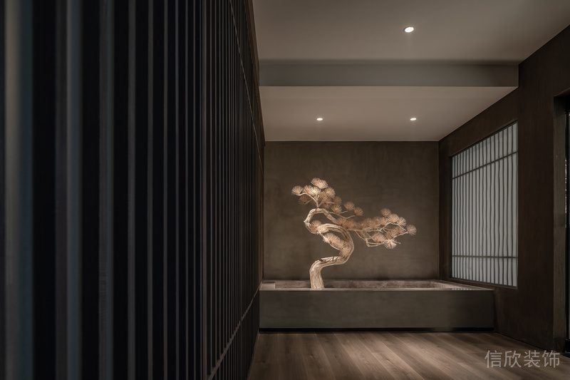 中式裝修過道效果圖屏風(fēng)設(shè)計(jì)餐廳走廊效果圖