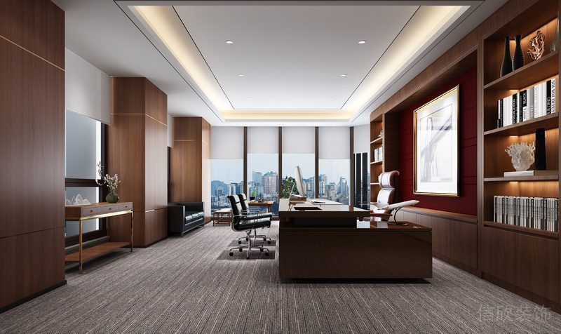 龍華新中式辦公室裝修設(shè)計(jì)