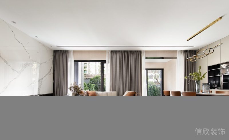 客廳裝修設(shè)計(jì)現(xiàn)代簡(jiǎn)約設(shè)計(jì)皮革沙發(fā)效果圖