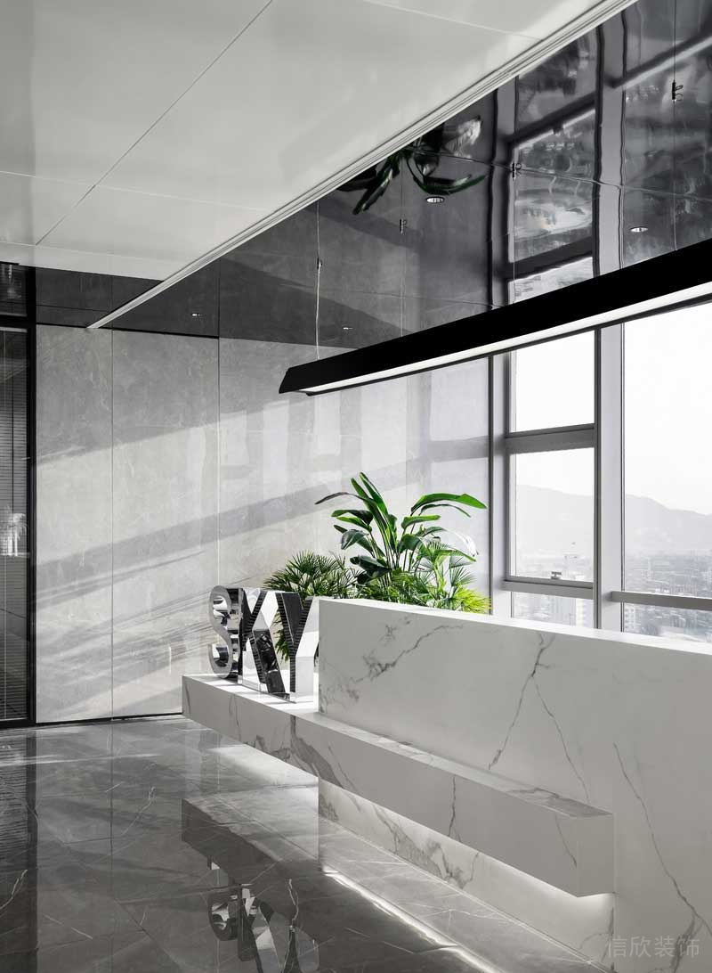 售樓處裝修前臺(tái)