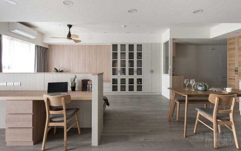 辦公室北歐風職員辦公區(qū)效果圖