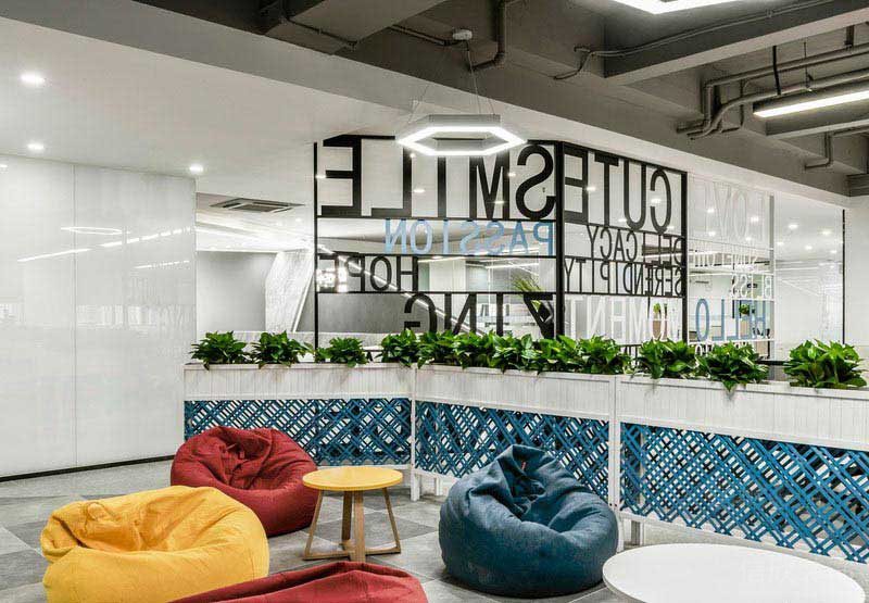 辦公室工業(yè)風(fēng)休息區(qū)效果圖 (2)