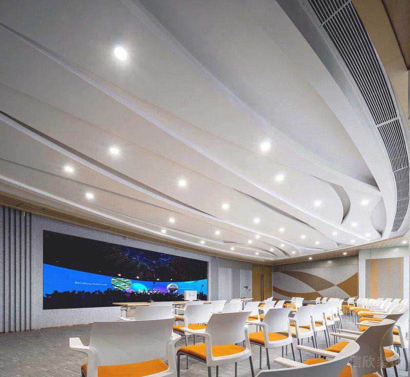 辦公室現(xiàn)代風(fēng)報(bào)告廳效果圖 (4)