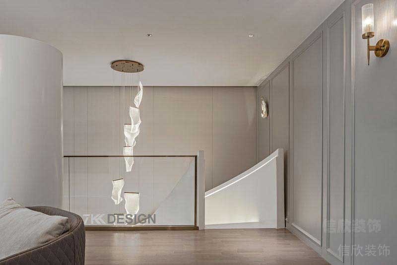 辦公室現(xiàn)代風白色護墻板效果圖