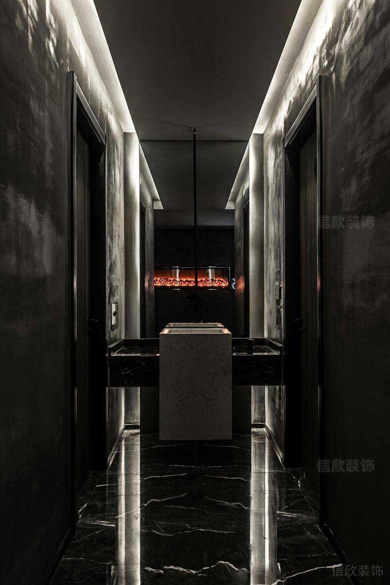 辦公室現(xiàn)代風(fēng)電梯間效果圖 (2)