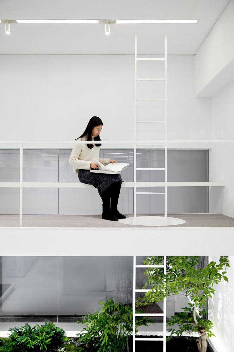 辦公室現(xiàn)代風(fēng)二層休息區(qū)效果圖