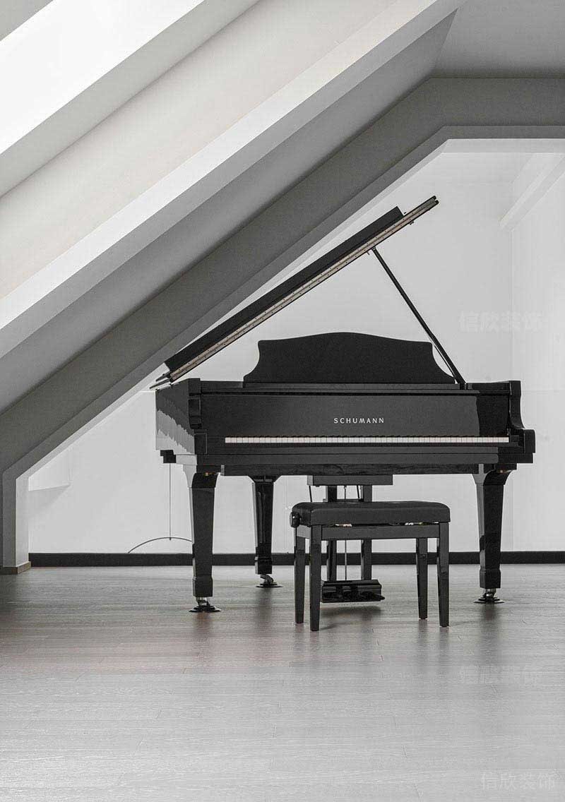 辦公室現(xiàn)代風(fēng)鋼琴效果圖