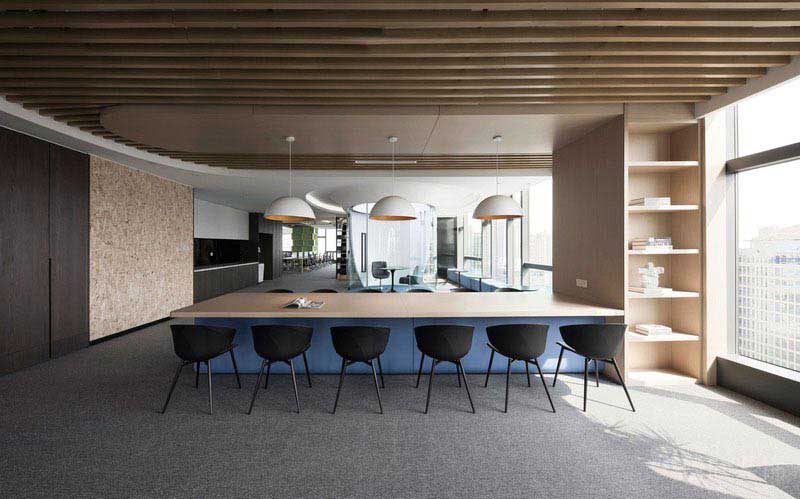 辦公室現(xiàn)代風(fēng)格休閑吧臺(tái)效果圖