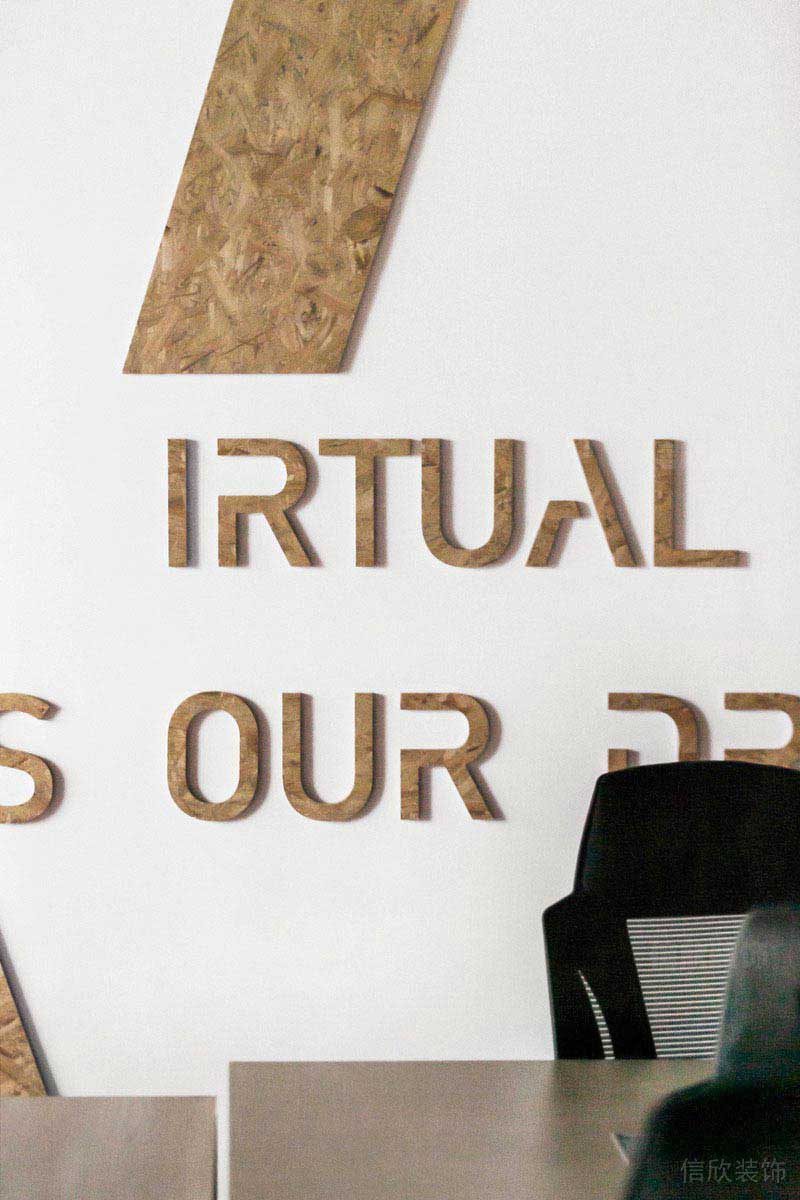 辦公室現(xiàn)代風(fēng)會議室背景墻效果圖