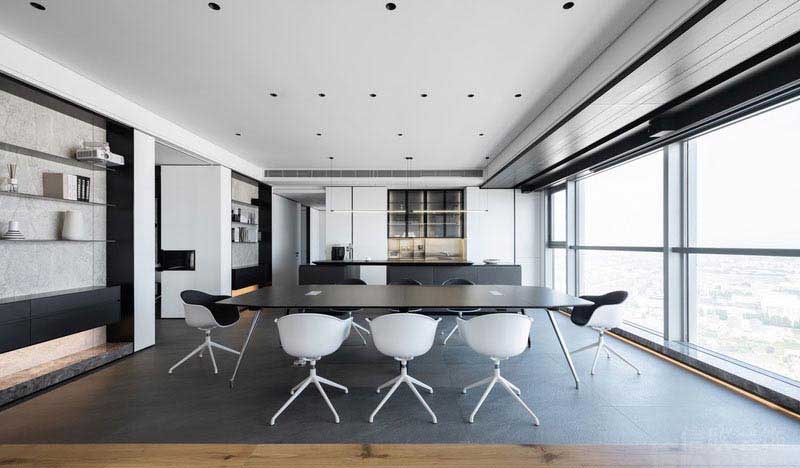 辦公室現(xiàn)代風會議室效果圖 (3)