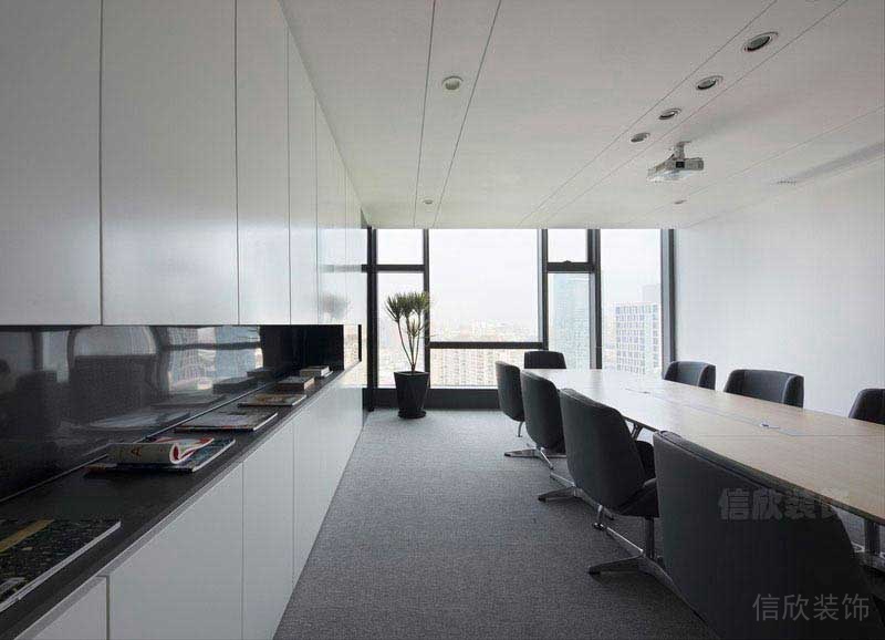 辦公室現(xiàn)代風(fēng)會議室效果圖(6)