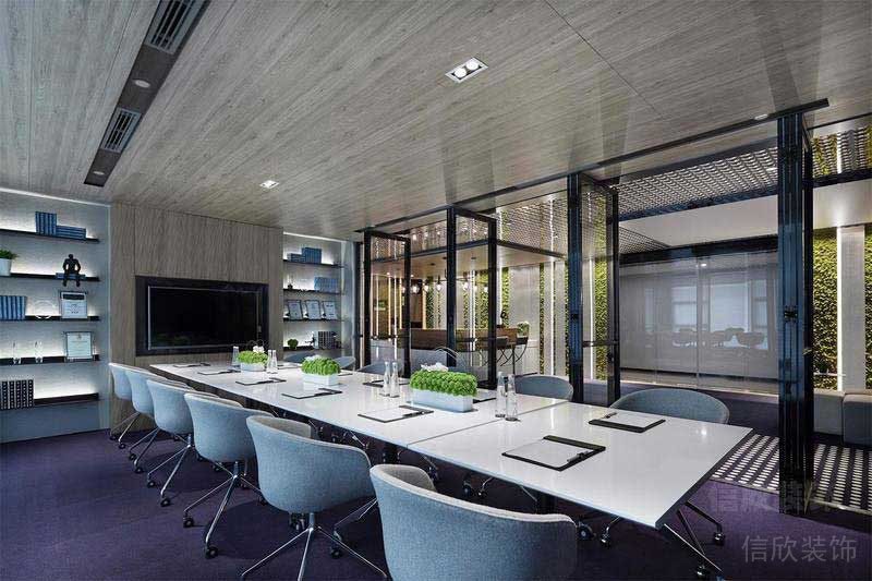 辦公室現(xiàn)代風(fēng)會議室效果圖 (4)