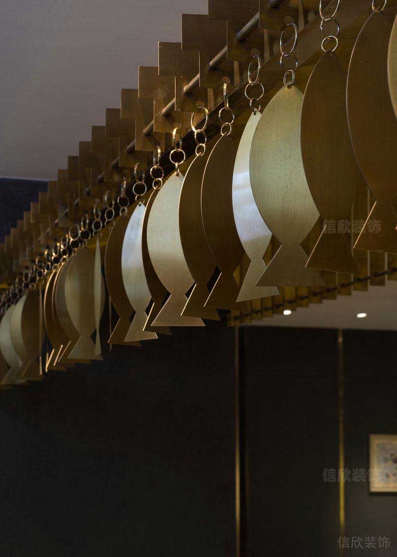 辦公室現(xiàn)代風(fēng)金屬掛件裝飾效果圖