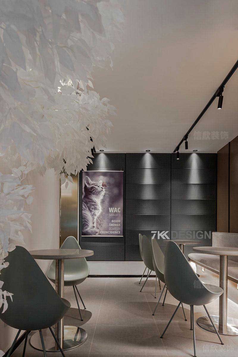 辦公室現(xiàn)代風(fēng)卡座休息區(qū)效果圖(1)