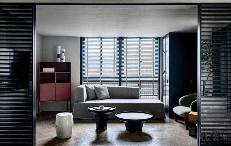 辦公室現(xiàn)代風(fēng)沙發(fā)休息區(qū)效果圖