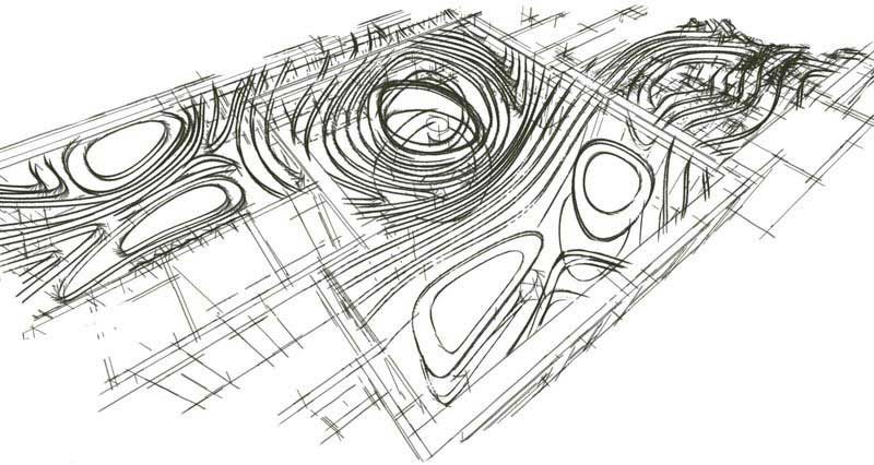 辦公室現(xiàn)代風(fēng)設(shè)計(jì)手繪草圖