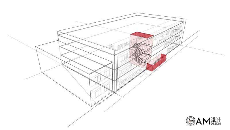 辦公室現(xiàn)代風外立面結構效果圖