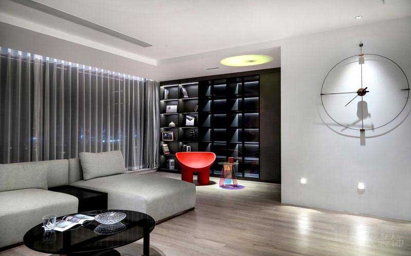 辦公室現(xiàn)代風休息區(qū)沙發(fā)效果圖(1)