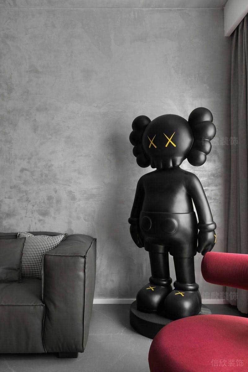 辦公室現(xiàn)代風(fēng)休息區(qū)藝術(shù)擺件效果圖