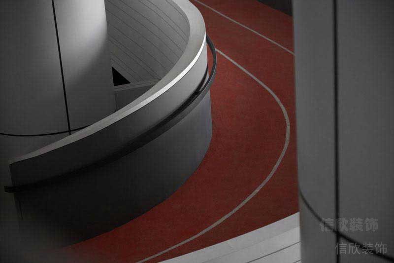 辦公室現(xiàn)代風旋轉式樓梯效果圖 (3)