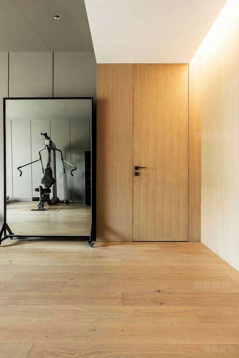 辦公室現(xiàn)代風員工健身區(qū)效果圖