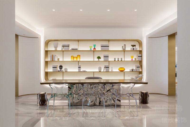 辦公室現(xiàn)代風(fēng)總裁辦公室效果圖